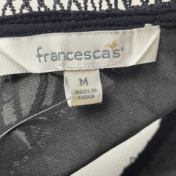 Francesca’s Black Lace Tunic Top Size M Whimsy Goth NWT Romantic Festival - Picture 7 of 8